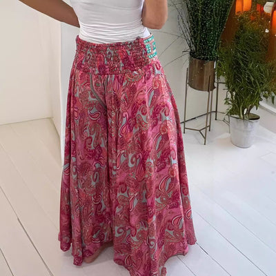 Ruby | Boho Elastic Waistband Trousers