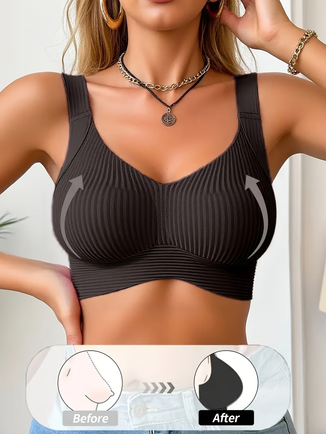 Ayla | Seamless Sports Bra with Adjustable Straps