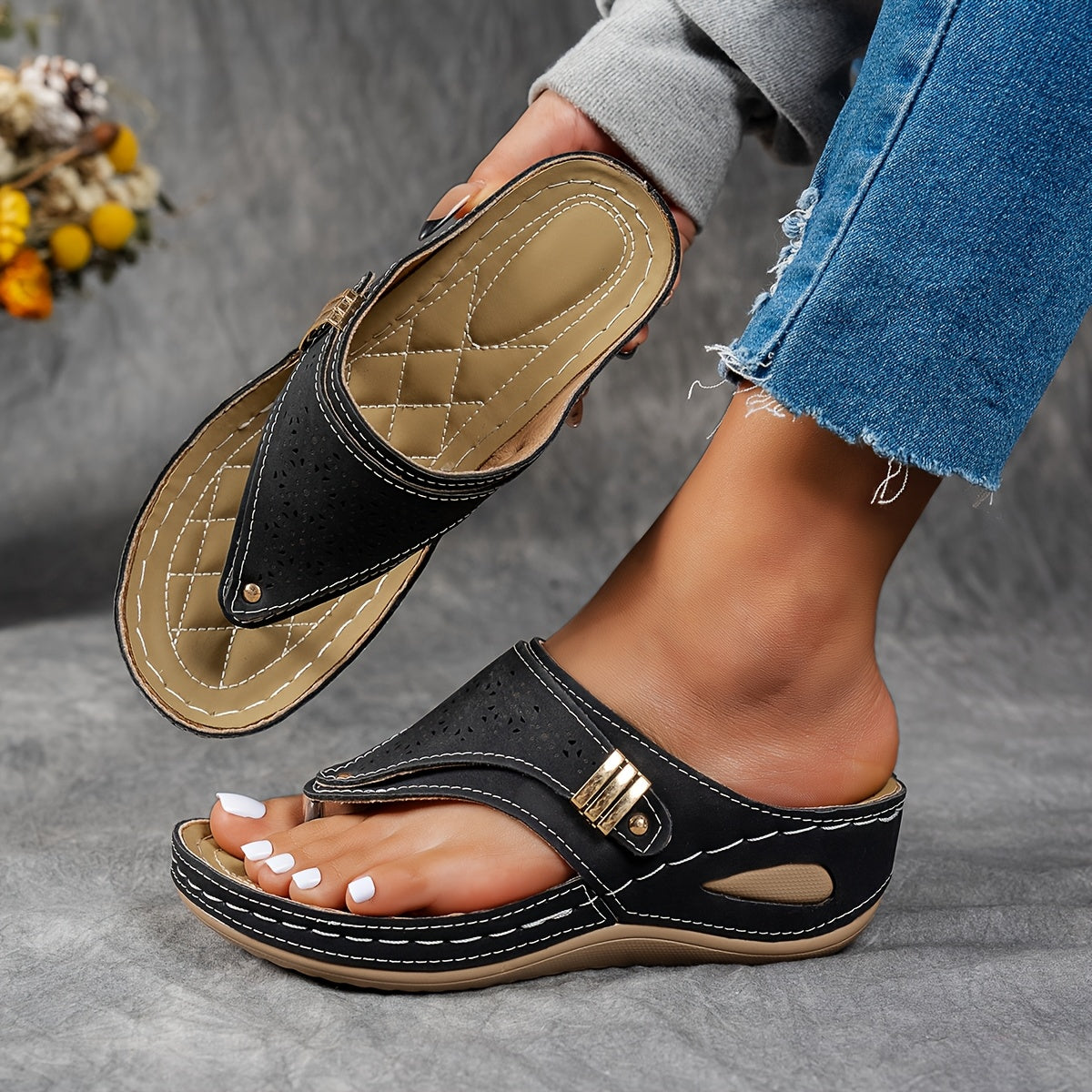 Addison | Comfortable Women’s Wedge Sandals (50% OFF)