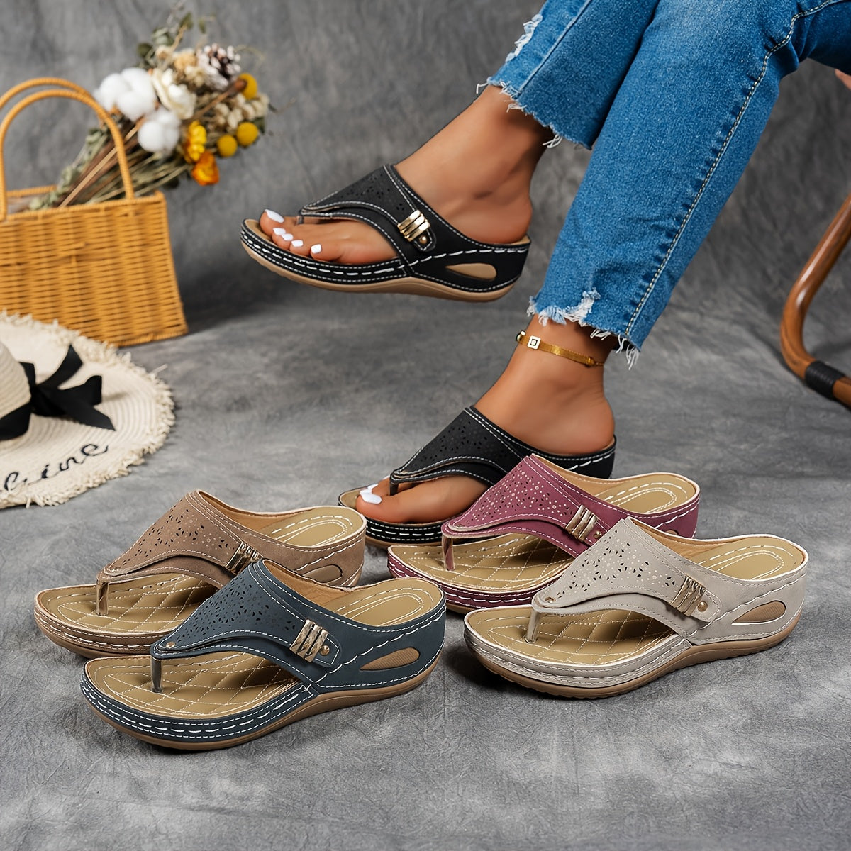 Addison | Comfortable Women’s Wedge Sandals (50% OFF)