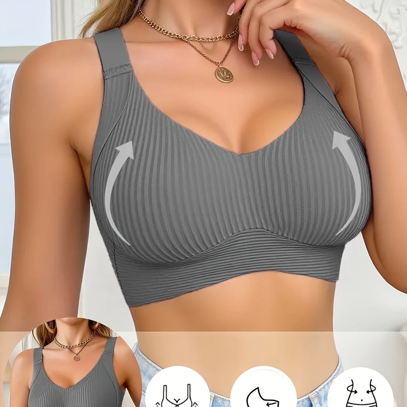Ayla | Seamless Sports Bra with Adjustable Straps