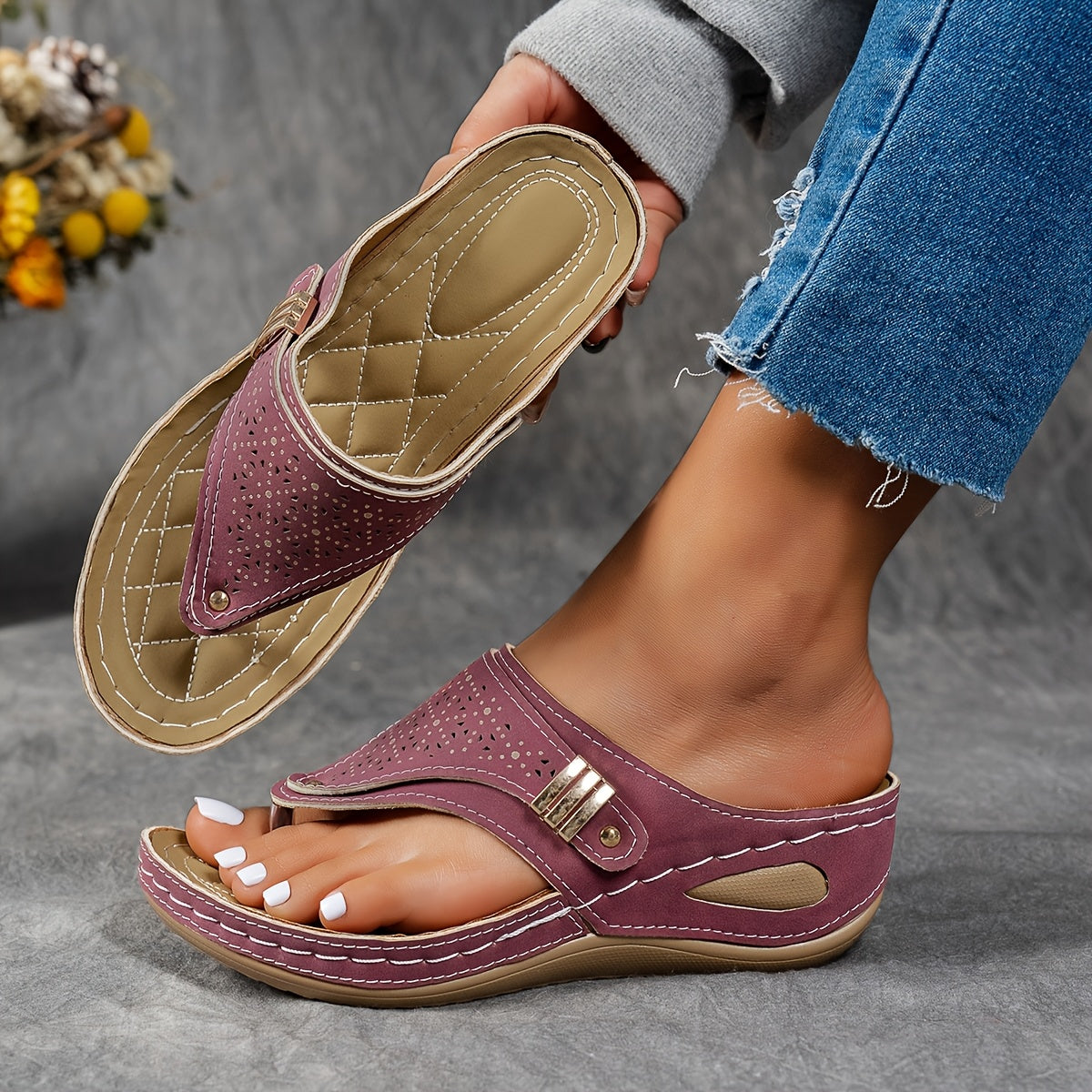 Addison | Comfortable Women’s Wedge Sandals (50% OFF)