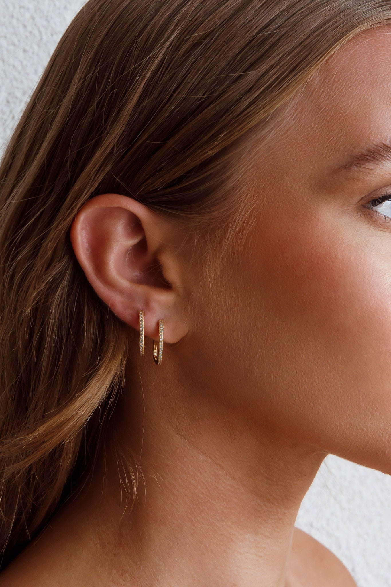 Ark Diamante Gold Earrings