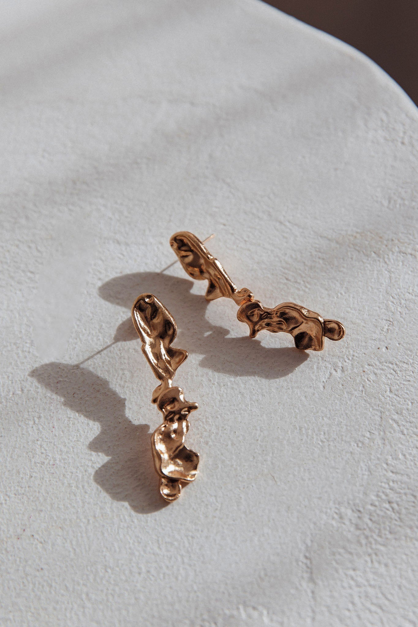 Bella Gold Hanging Earrings