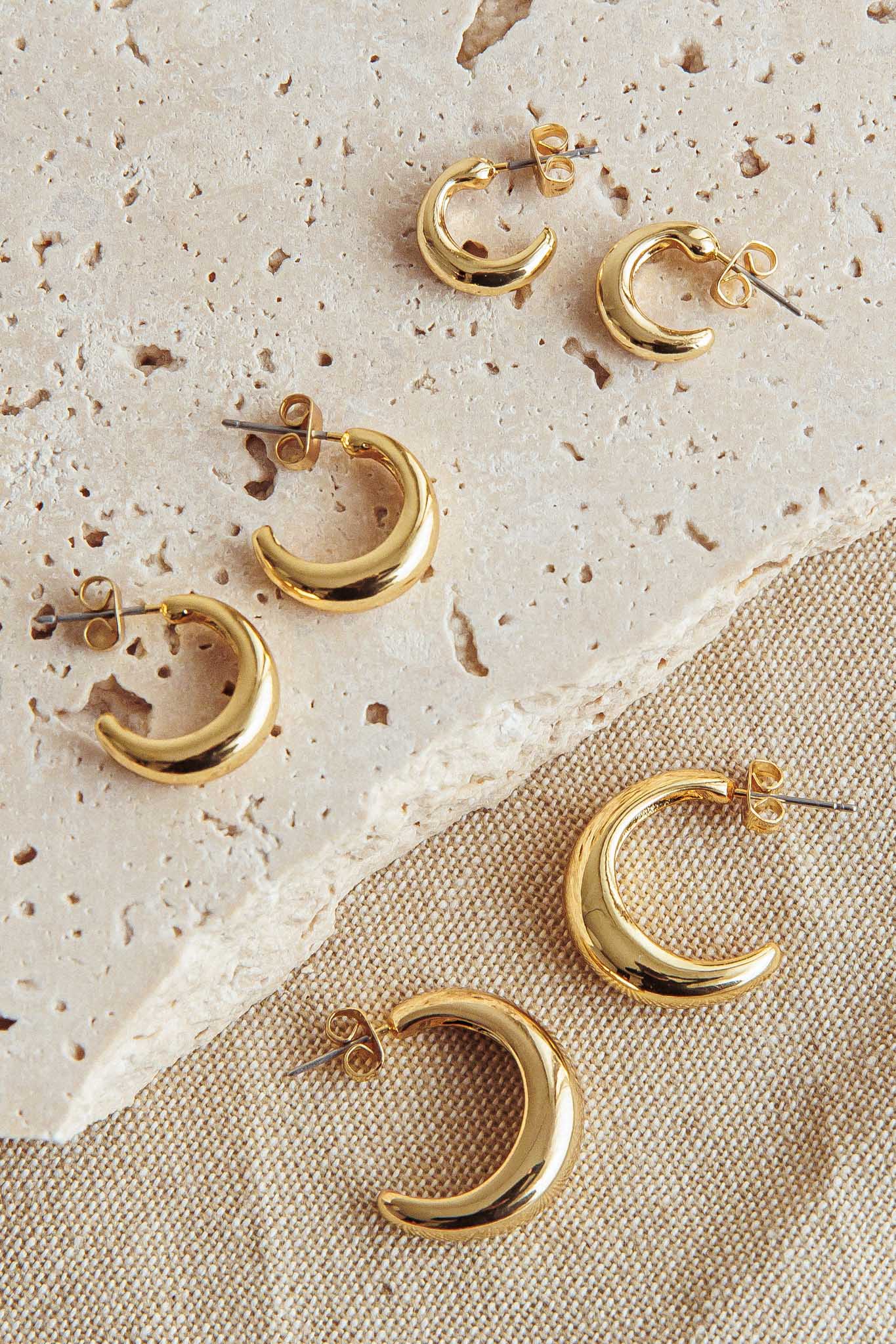 Cece Earrings Set in Gold Plating