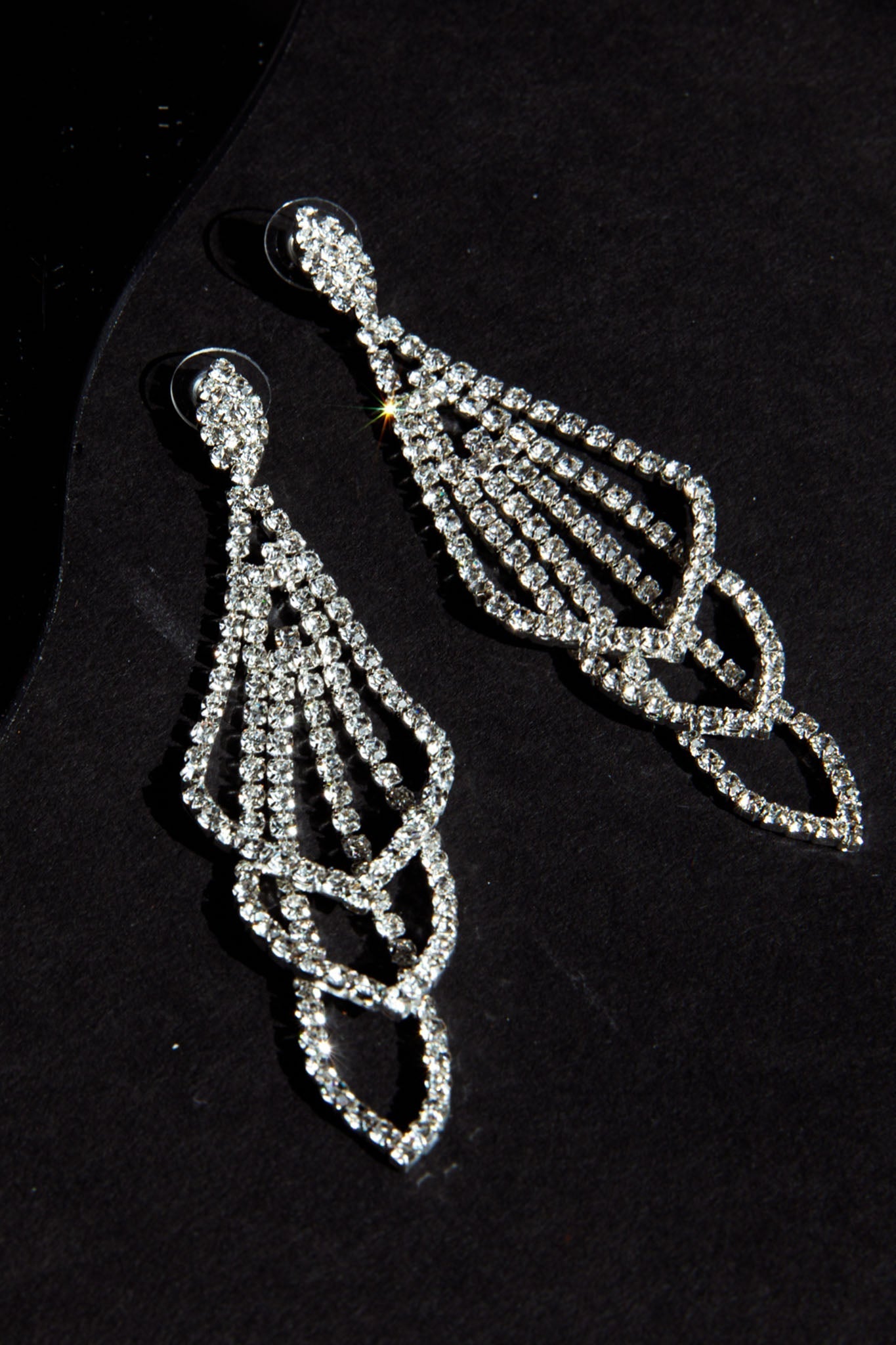 Chandelier Earrings Evangelina Silver