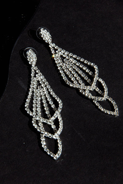 Chandelier Earrings Evangelina Silver