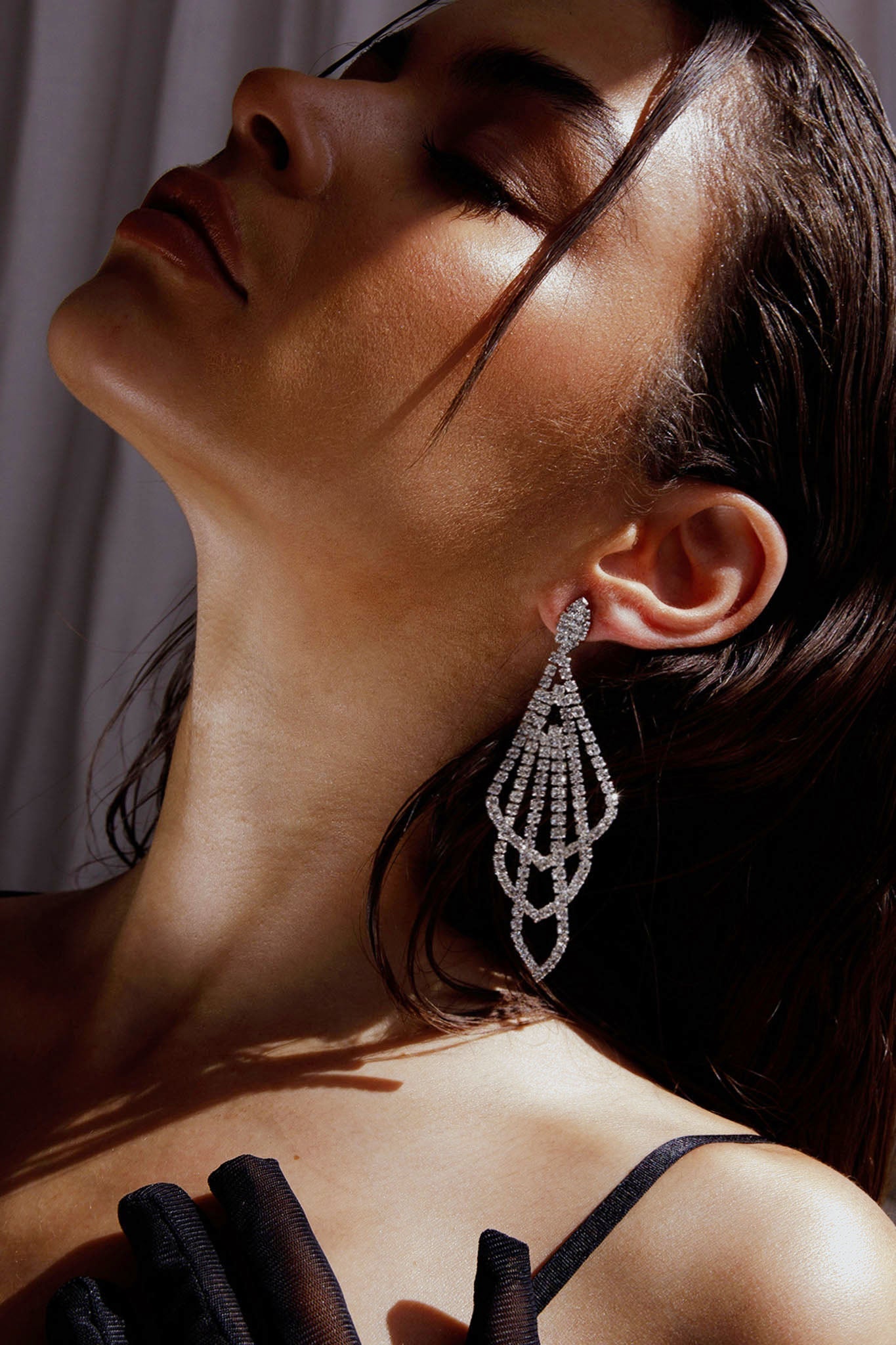 Chandelier Earrings Evangelina Silver
