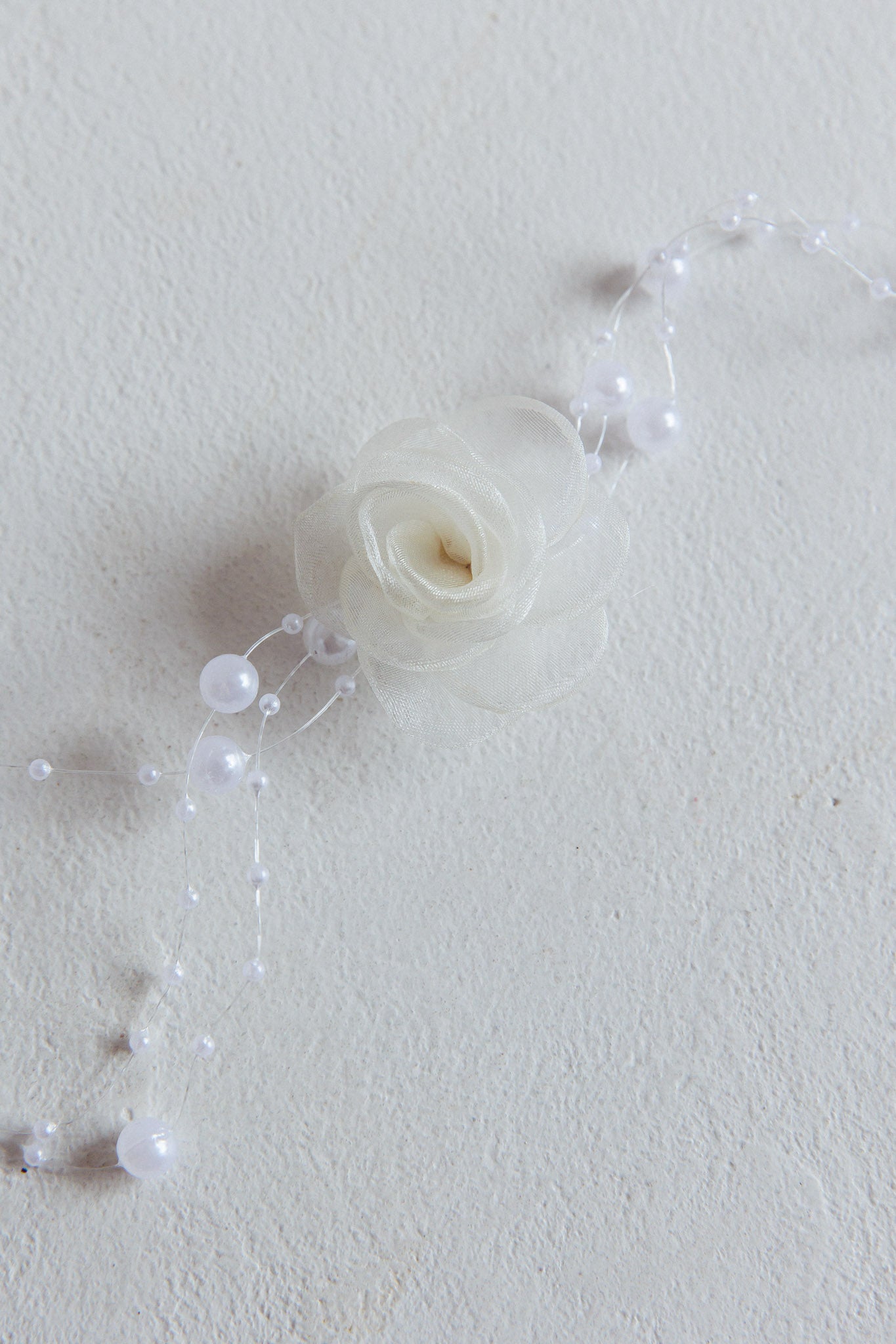 Choker Necklace in Pink Chiffon Magic Moments Pearls