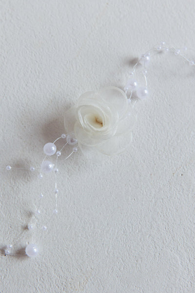 Choker Necklace in Pink Chiffon Magic Moments Pearls