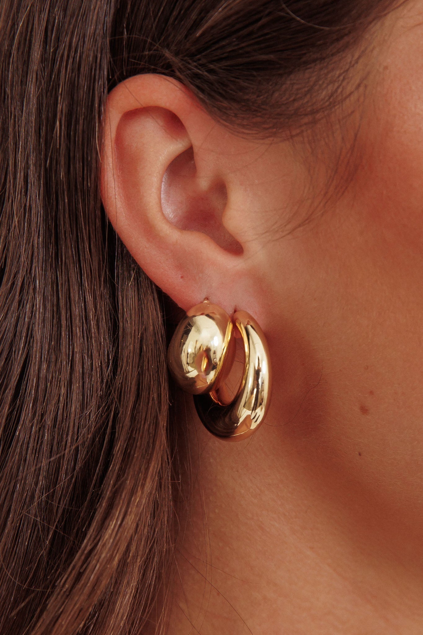 Chunky Casper Gold Earrings Set