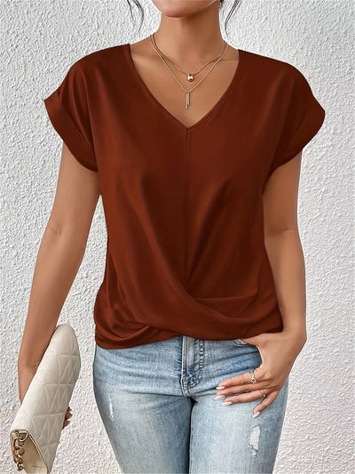 Savannah | Casual T-Shirt with Sweetheart Neckline (50% off)