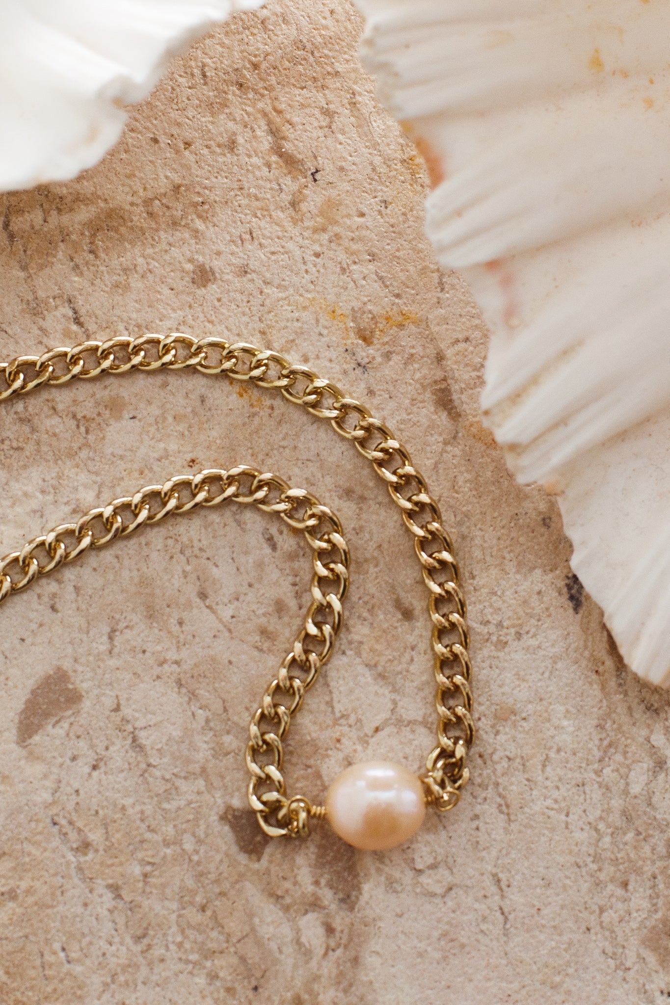 Sienna Gold Accent Pearl Necklace