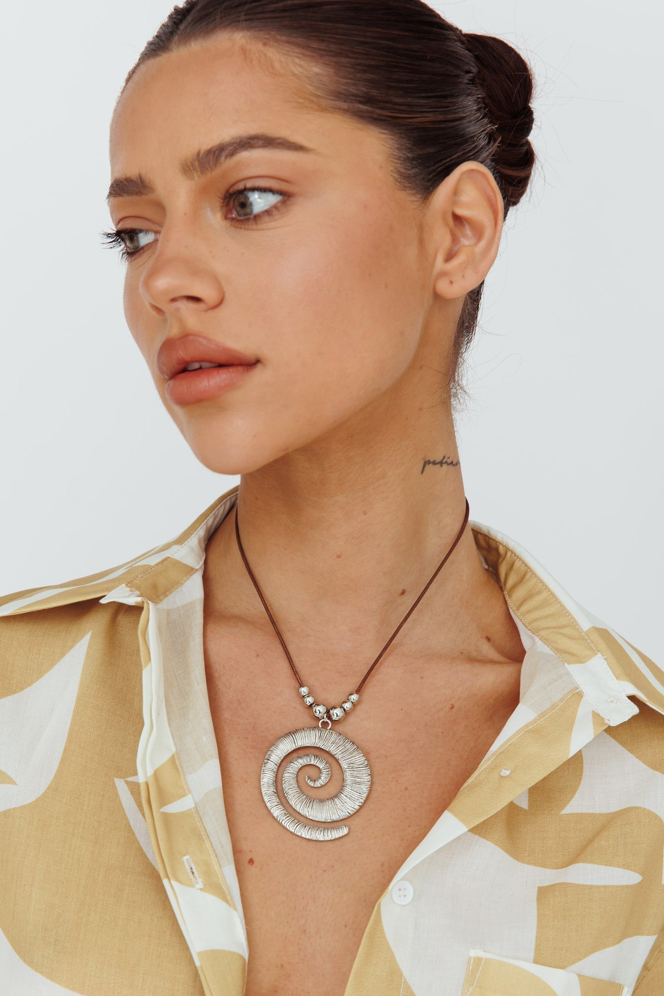 Coolum Pendant Necklace Silver