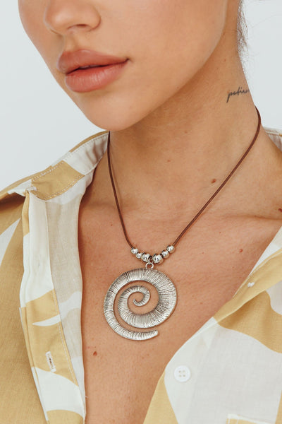 Coolum Pendant Necklace Silver