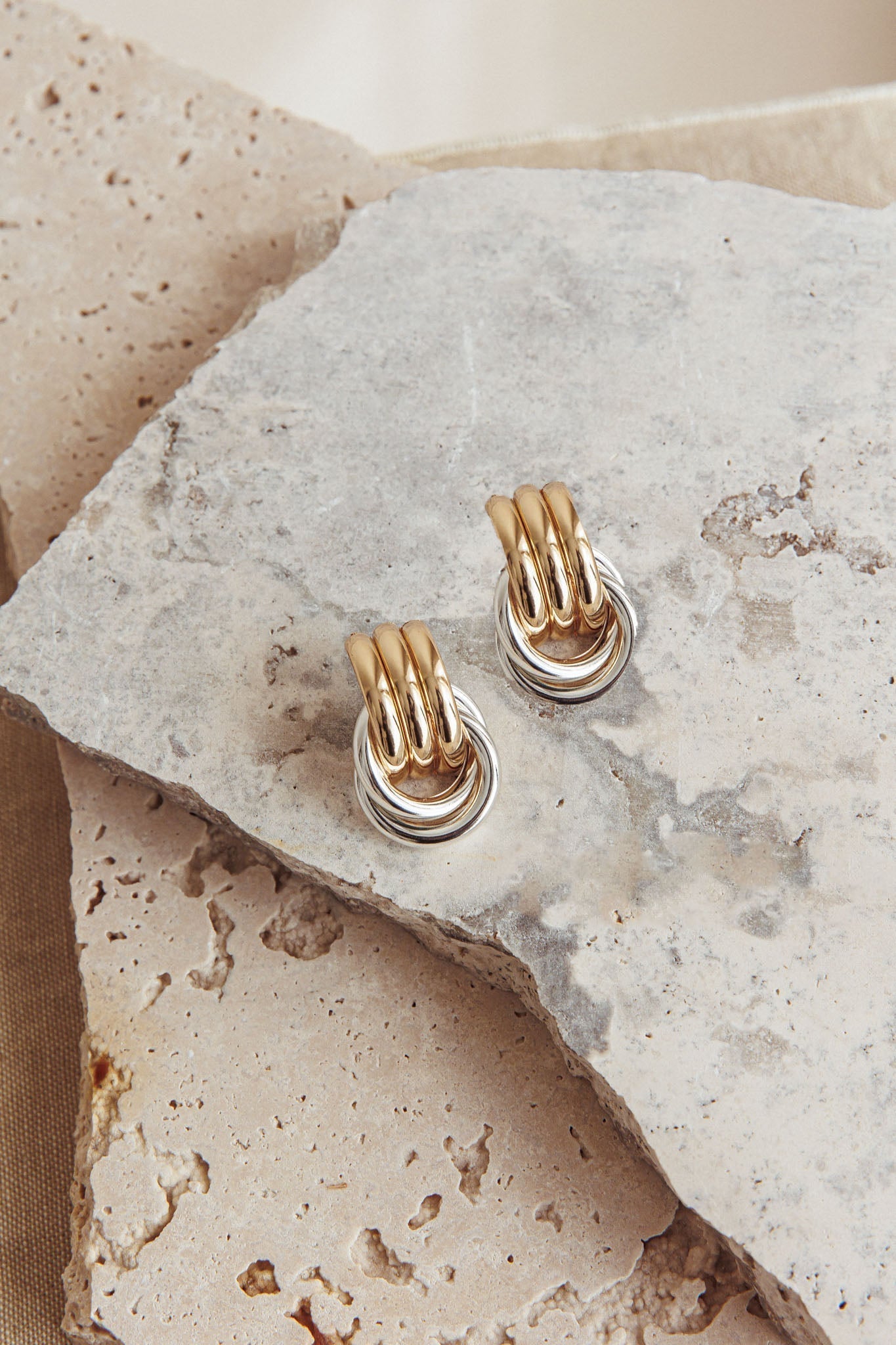 Georgina Two Tone Earrings