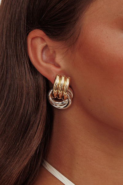 Georgina Two Tone Earrings