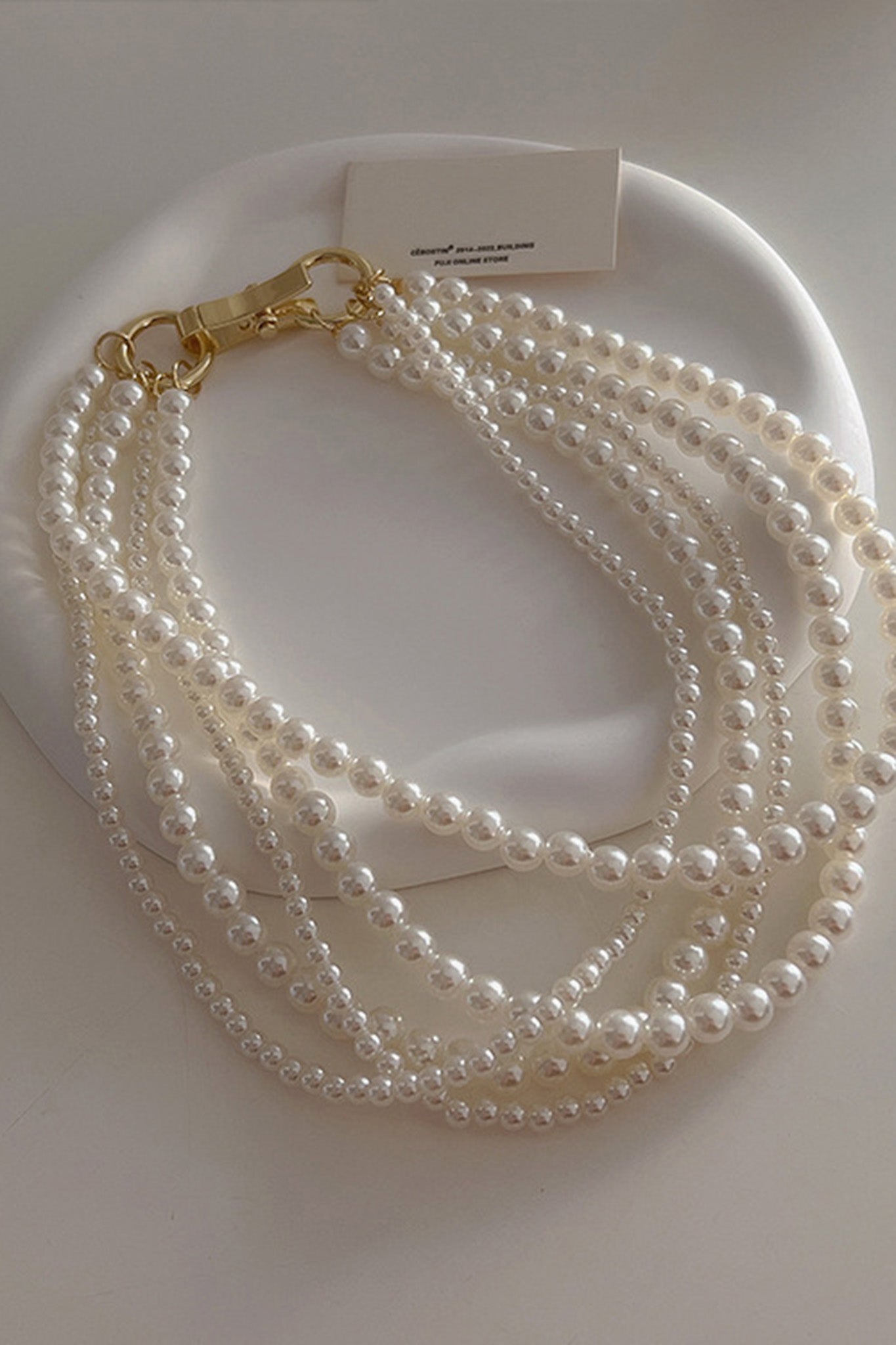 Giselle Golden Pearl Necklace