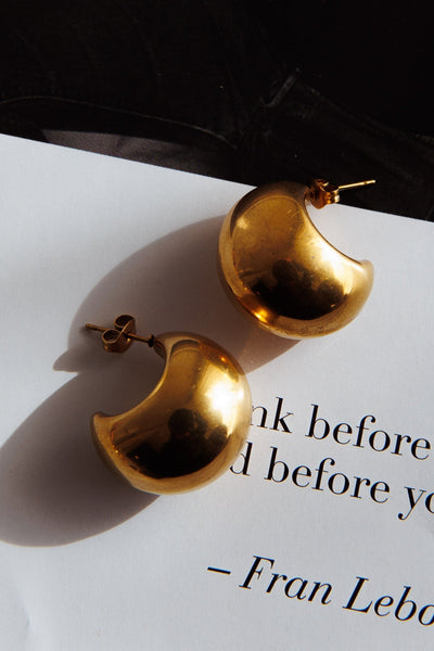 Gold Arabia Hoops