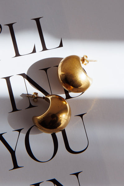 Gold Arabia Hoops