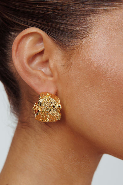 Gold Leaf Hoops Ora