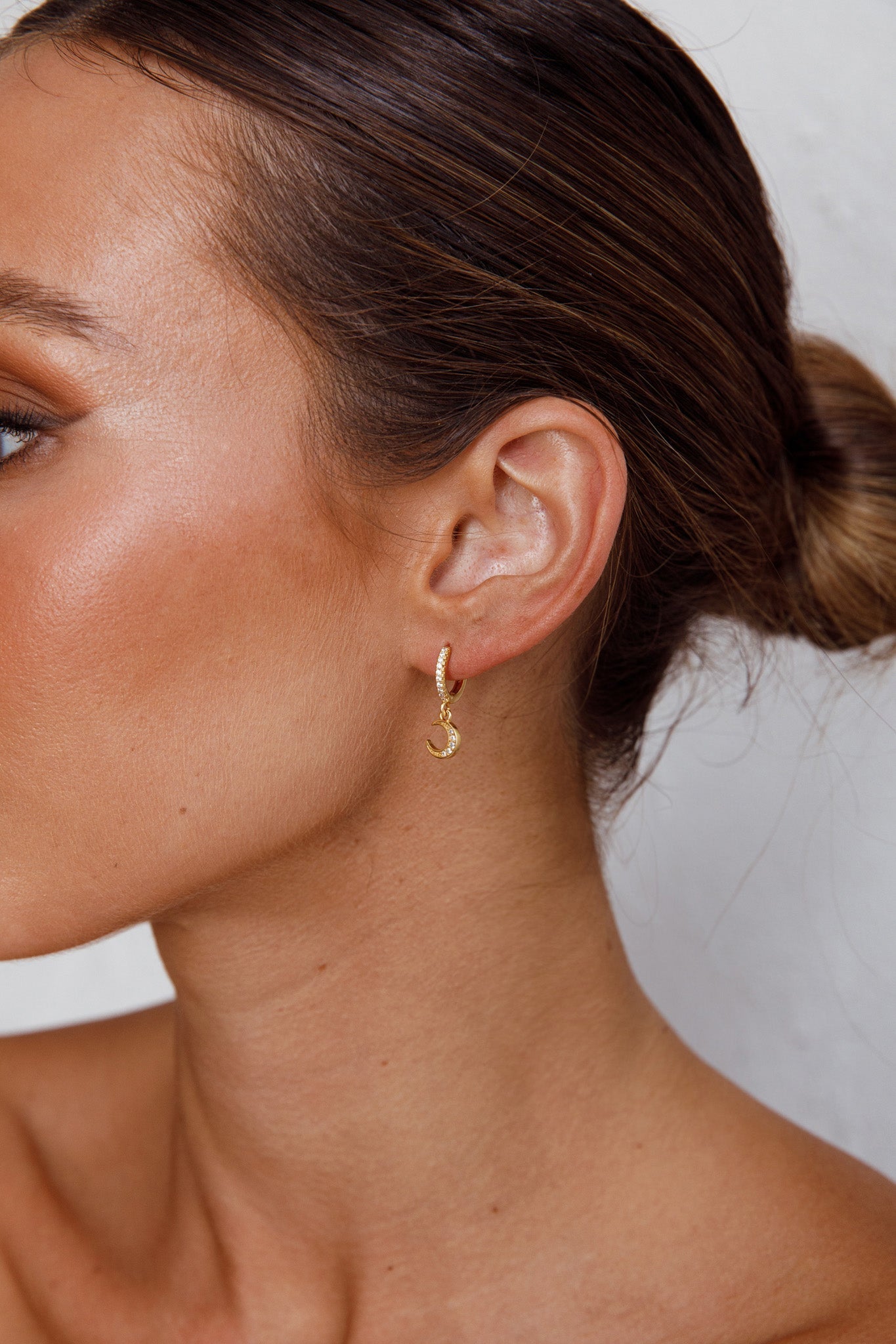 Golden Diamond Midnight Earrings