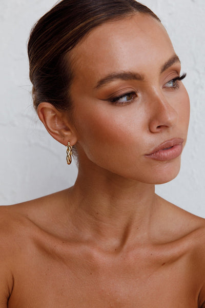 Golden Fate Hoop Earrings