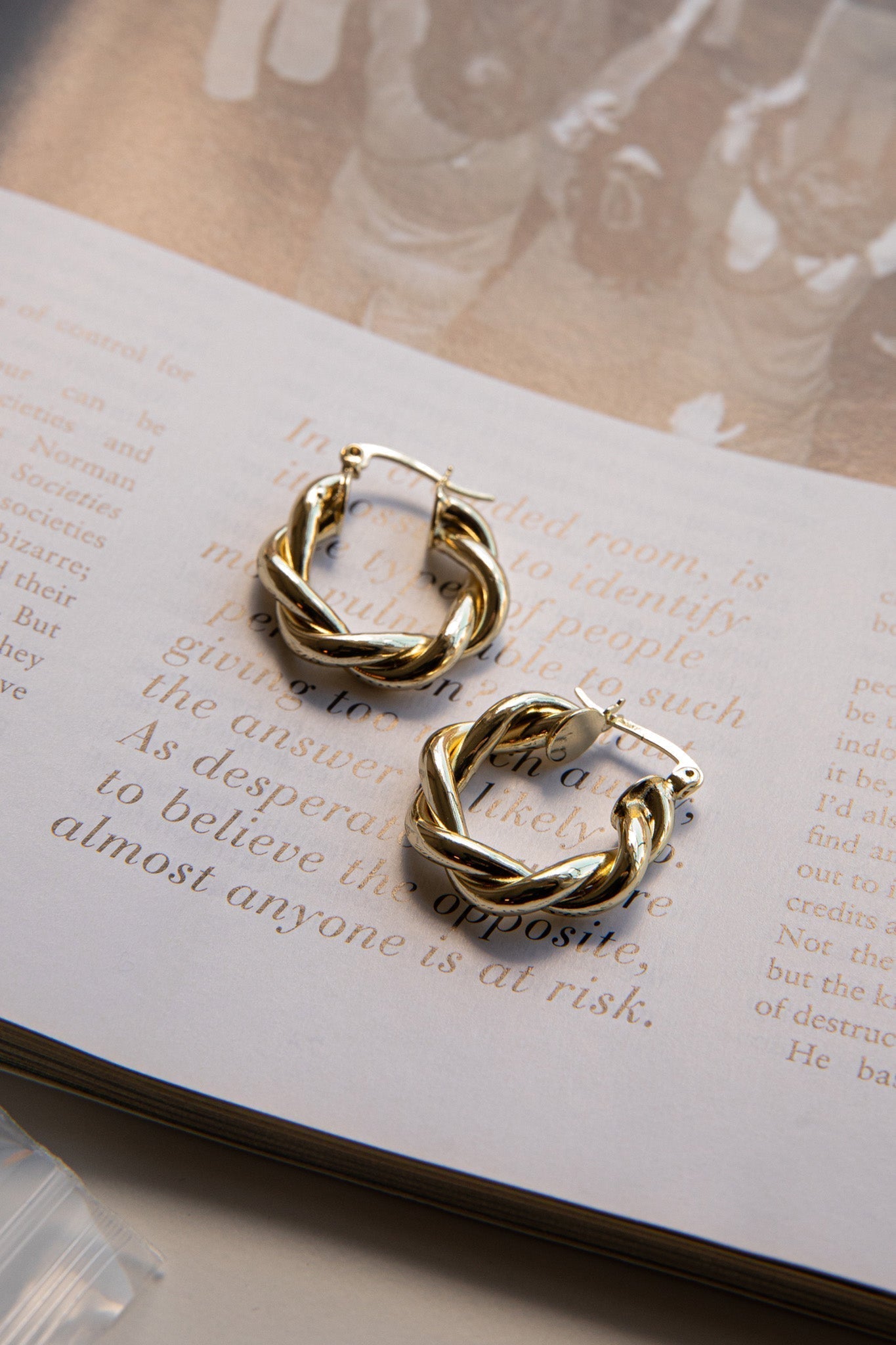 Golden Fate Hoop Earrings