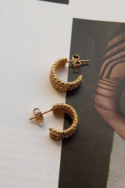Golden Goldilocks Hoop Earrings