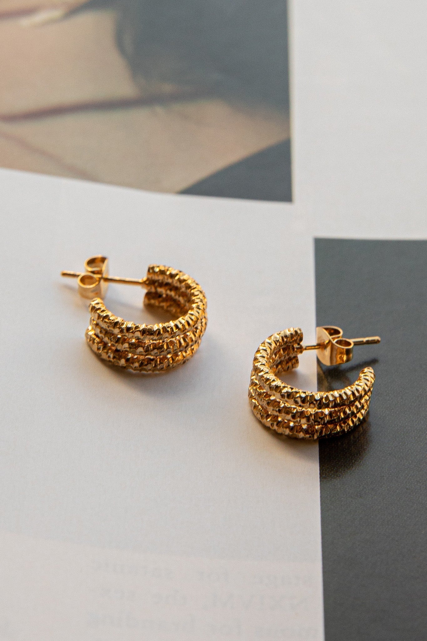 Golden Goldilocks Hoop Earrings