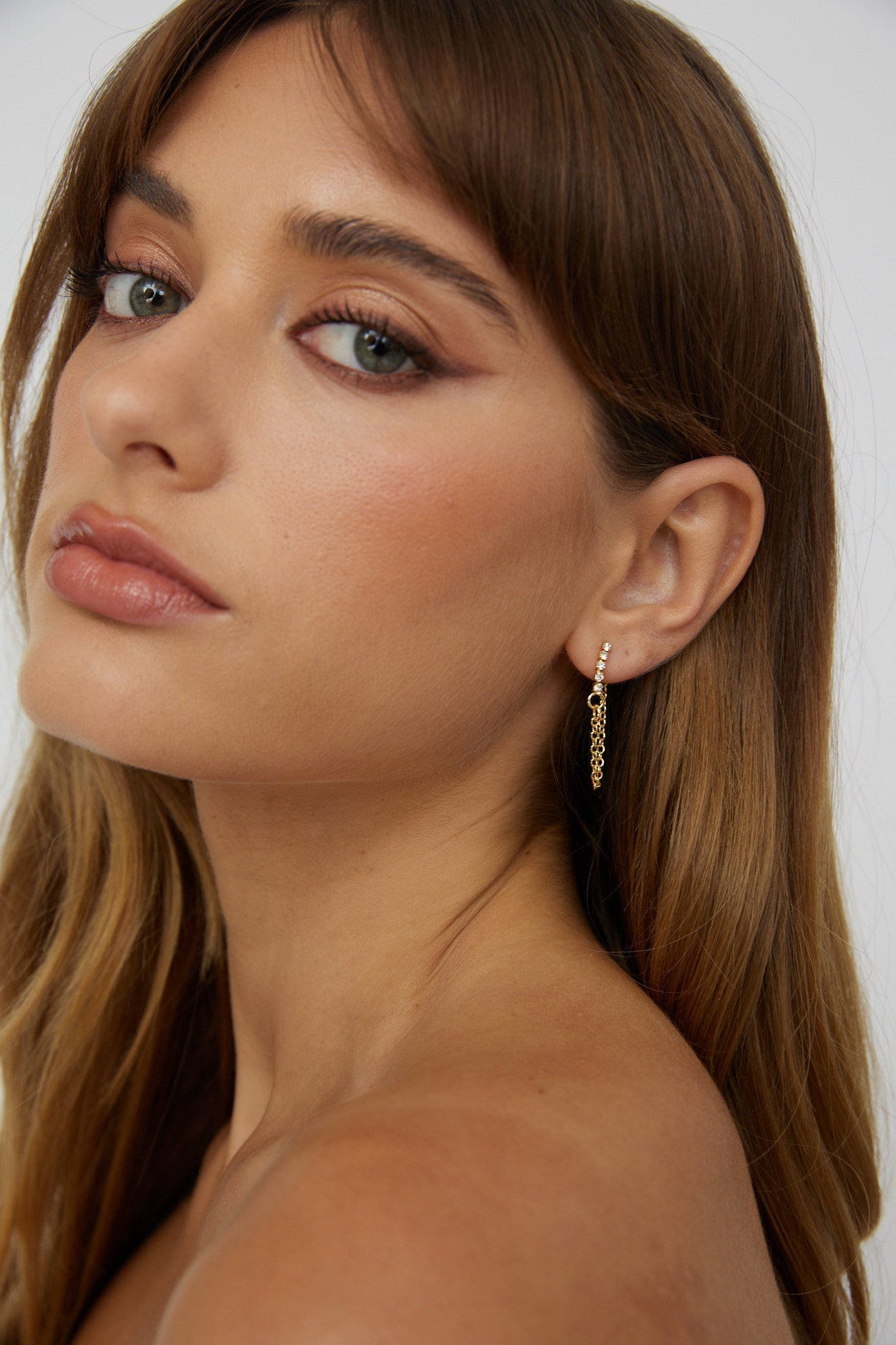 Gold Hanging Earrings Audrina