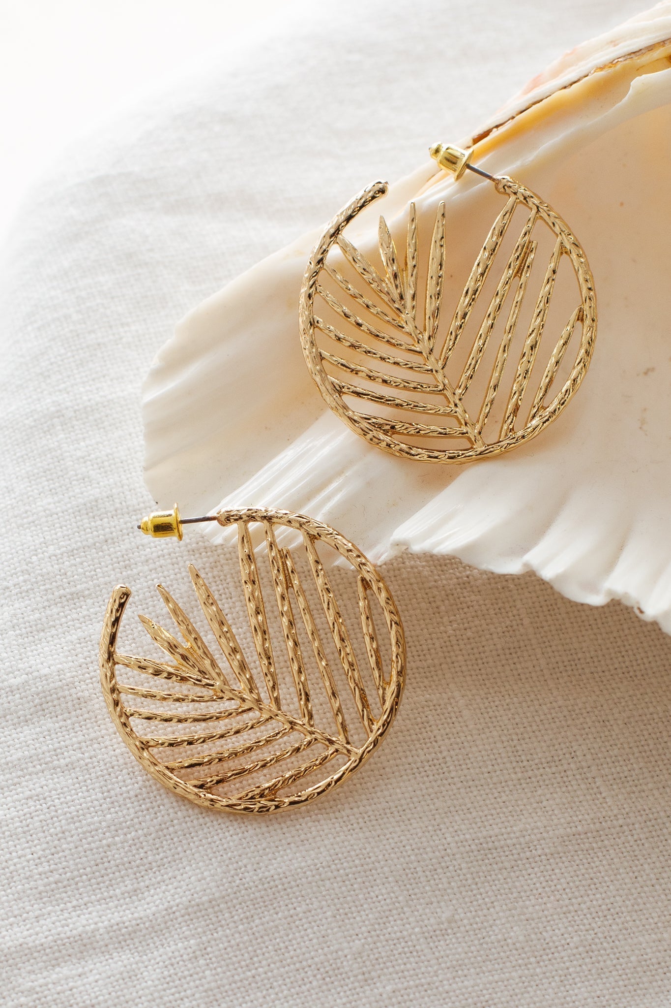 Golden Island Breeze Hoops
