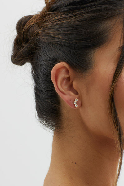 Golden Star Sign Earrings