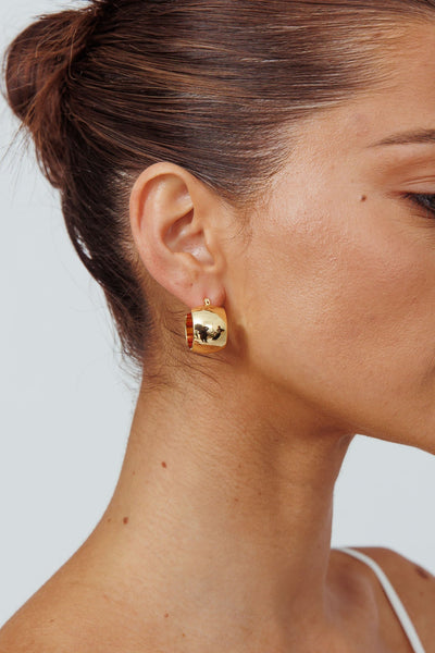 Large Gold Hoops Ami