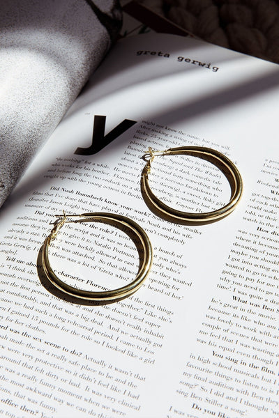 Large Gold Hoop Earrings Hailey