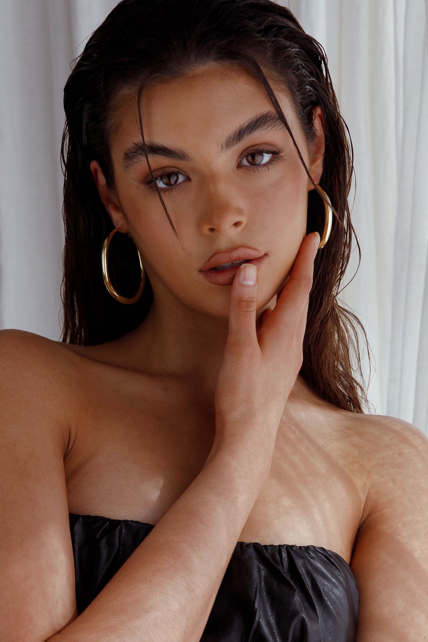 Large Gold Hoop Earrings Hailey
