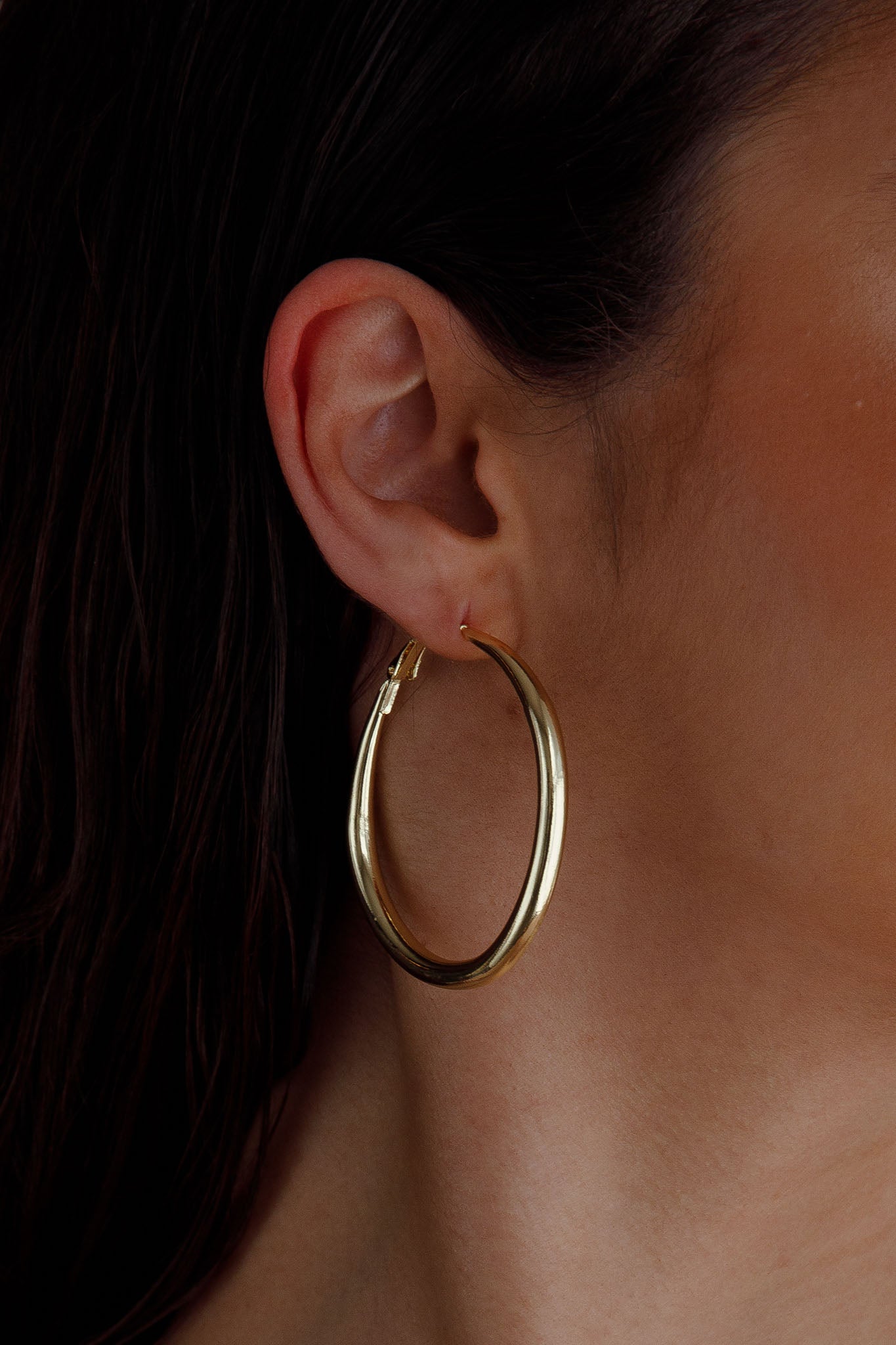 Large Gold Hoop Earrings Hailey