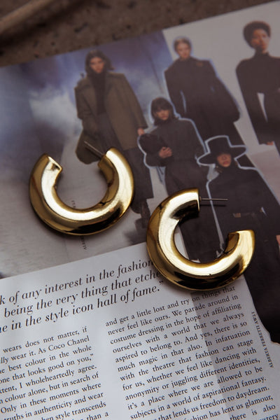 Hailie Chunky Earrings in Gold