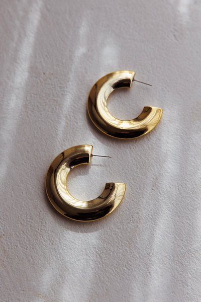 Hailie Chunky Earrings in Gold