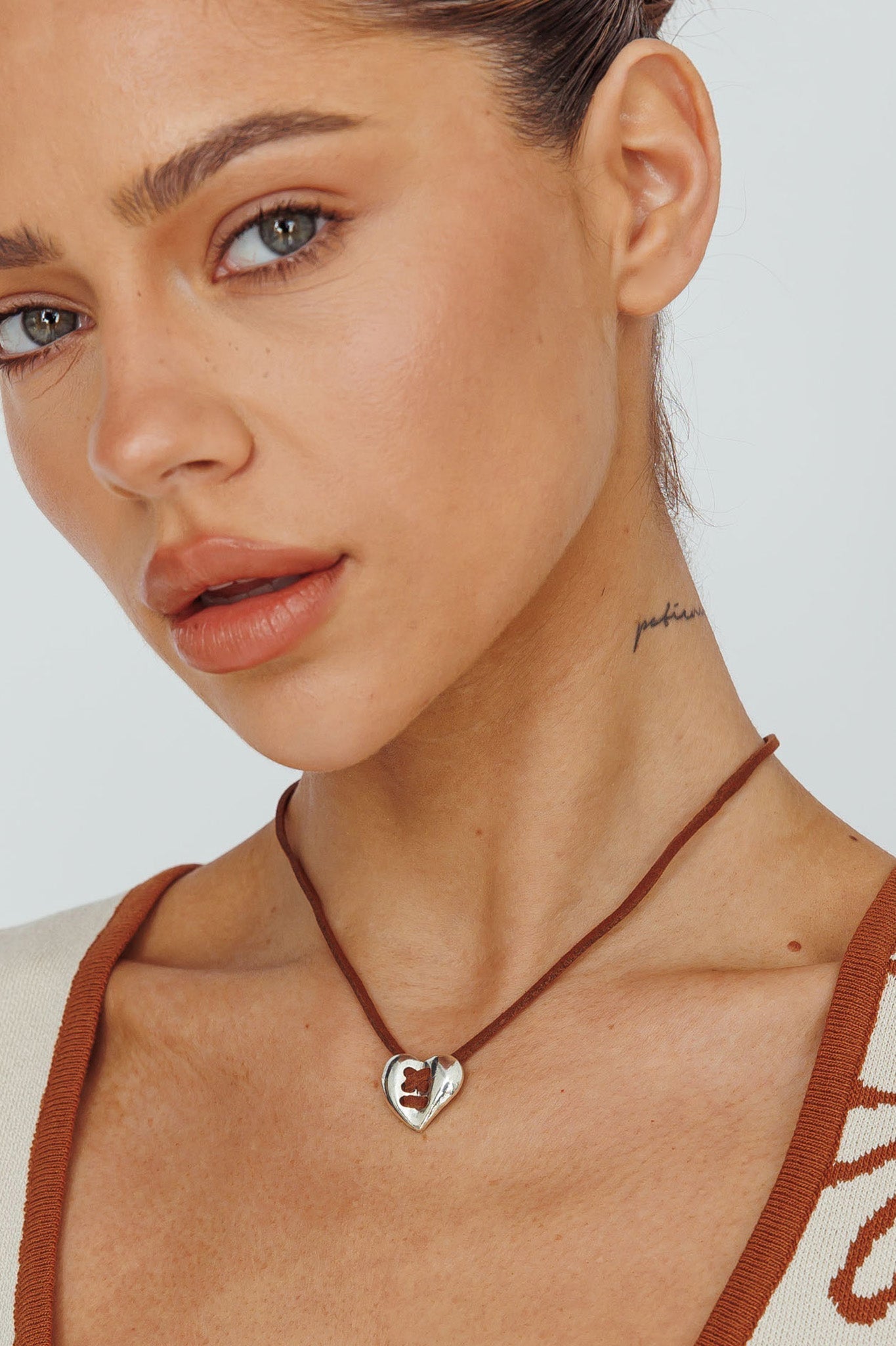 Heart Pendant Necklace Daily Silver