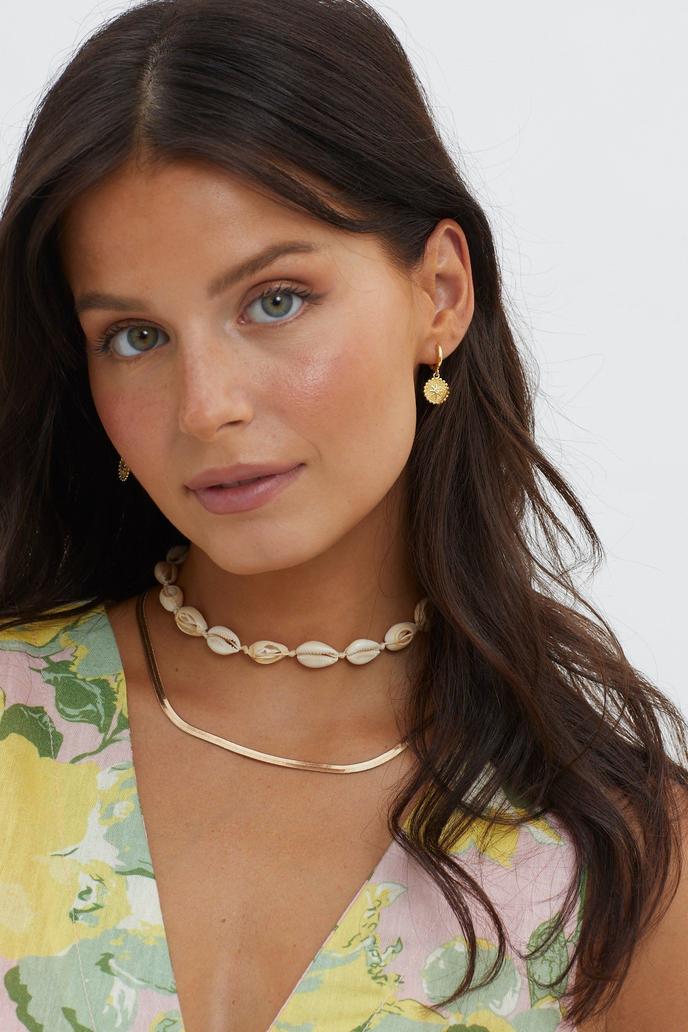 Earrings with Hoops Ezra in Gold
