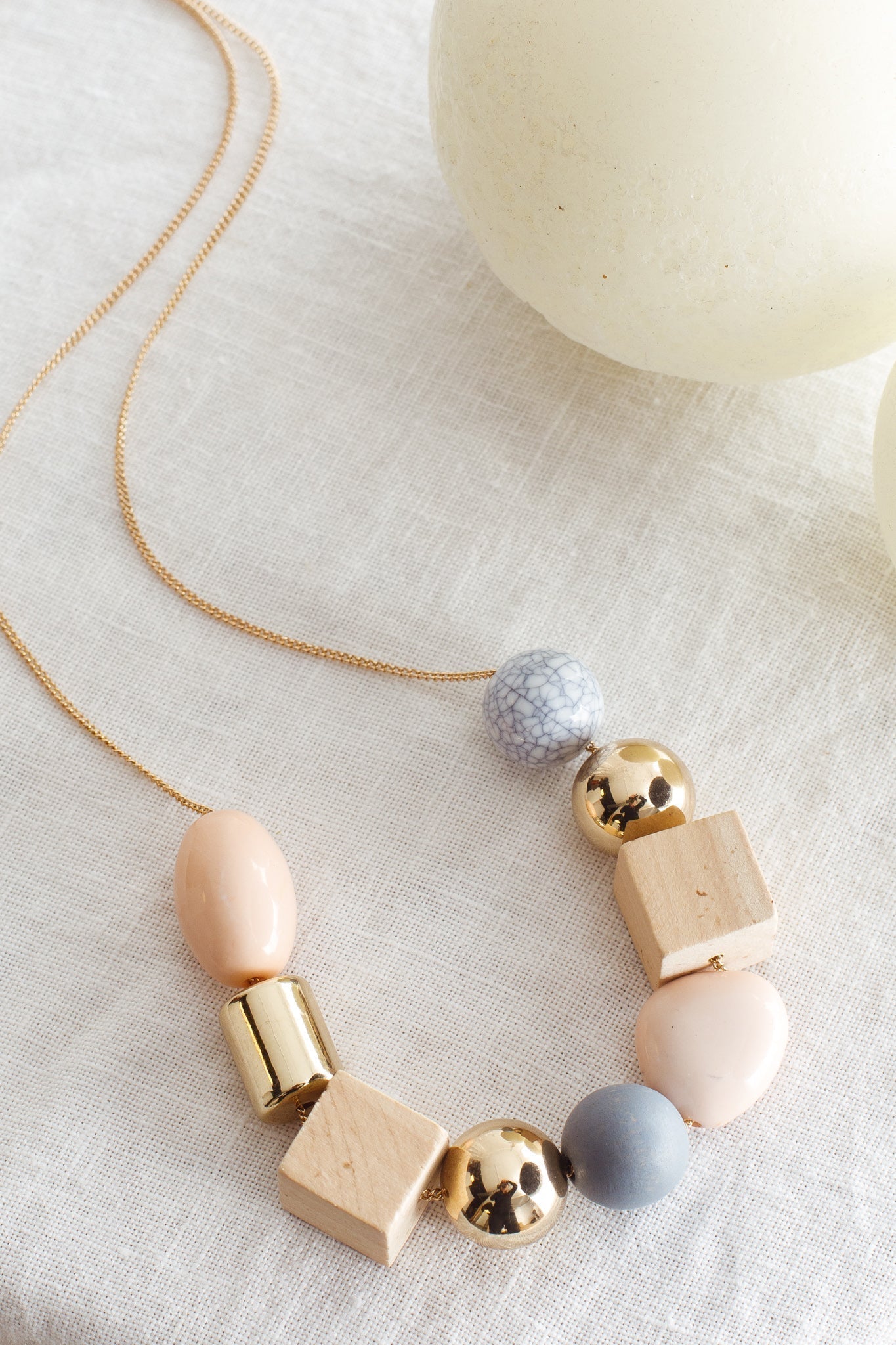 Imogen Mix Pink Pearls Necklace