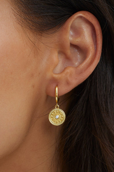 Inca Gold Hanging Earrings