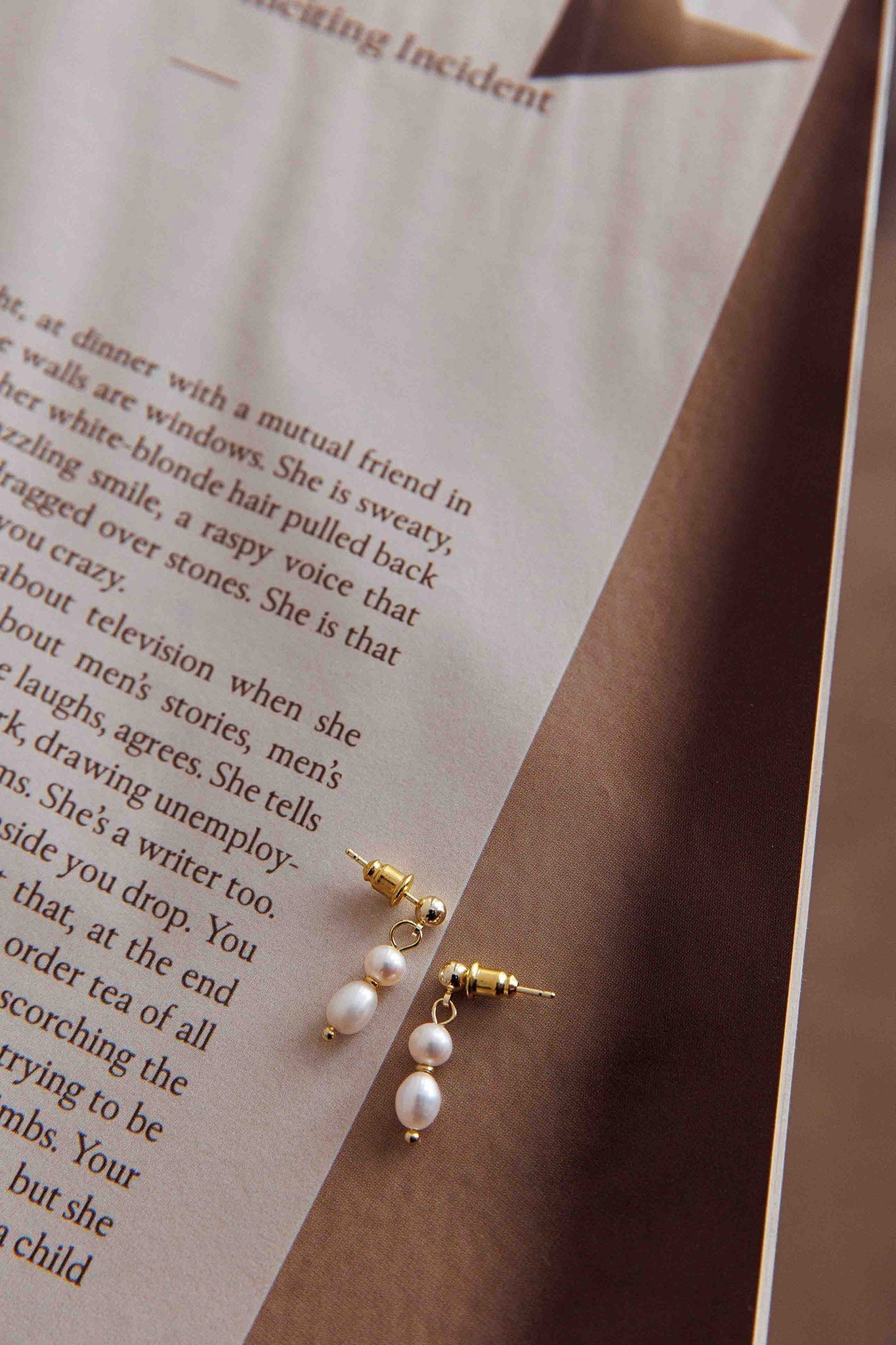 Julia Or Earrings with Pearls