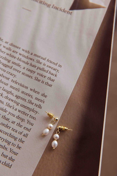 Julia Or Earrings with Pearls