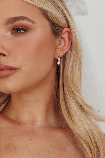 Julia Or Earrings with Pearls