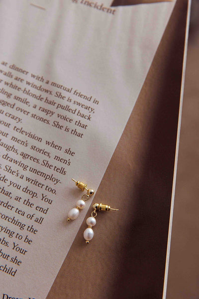 Julia Or Earrings with Pearls