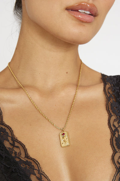 Ida Gold Pendant Necklace