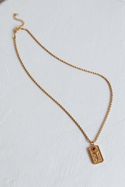 Ida Gold Pendant Necklace