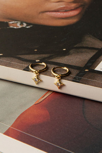 Lucida Diamond Gold Earrings